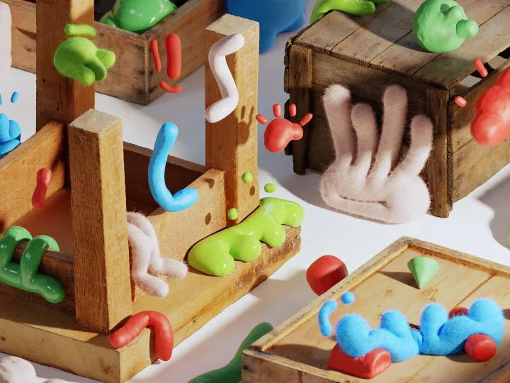 以 Substance 3D Sampler 製作的各種材質