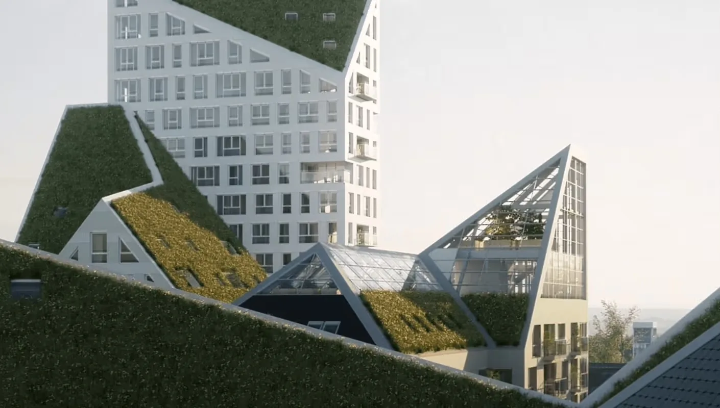 以 V-Ray 彩現的建築外觀